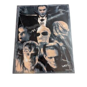 Universal Monsters Fan Art Print 8 x 10 Bam Horror 0508/2500 Wesley Gardner 8x10